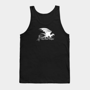 Green Dragon Tavern, White, Transparent Background Tank Top